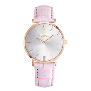 Noblag women's watches pink leather 36mm